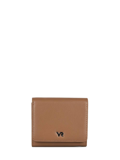 Portefeuille Leder Yves renard Bruin foulonne 29402